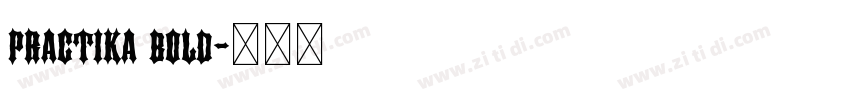 practika bold字体转换